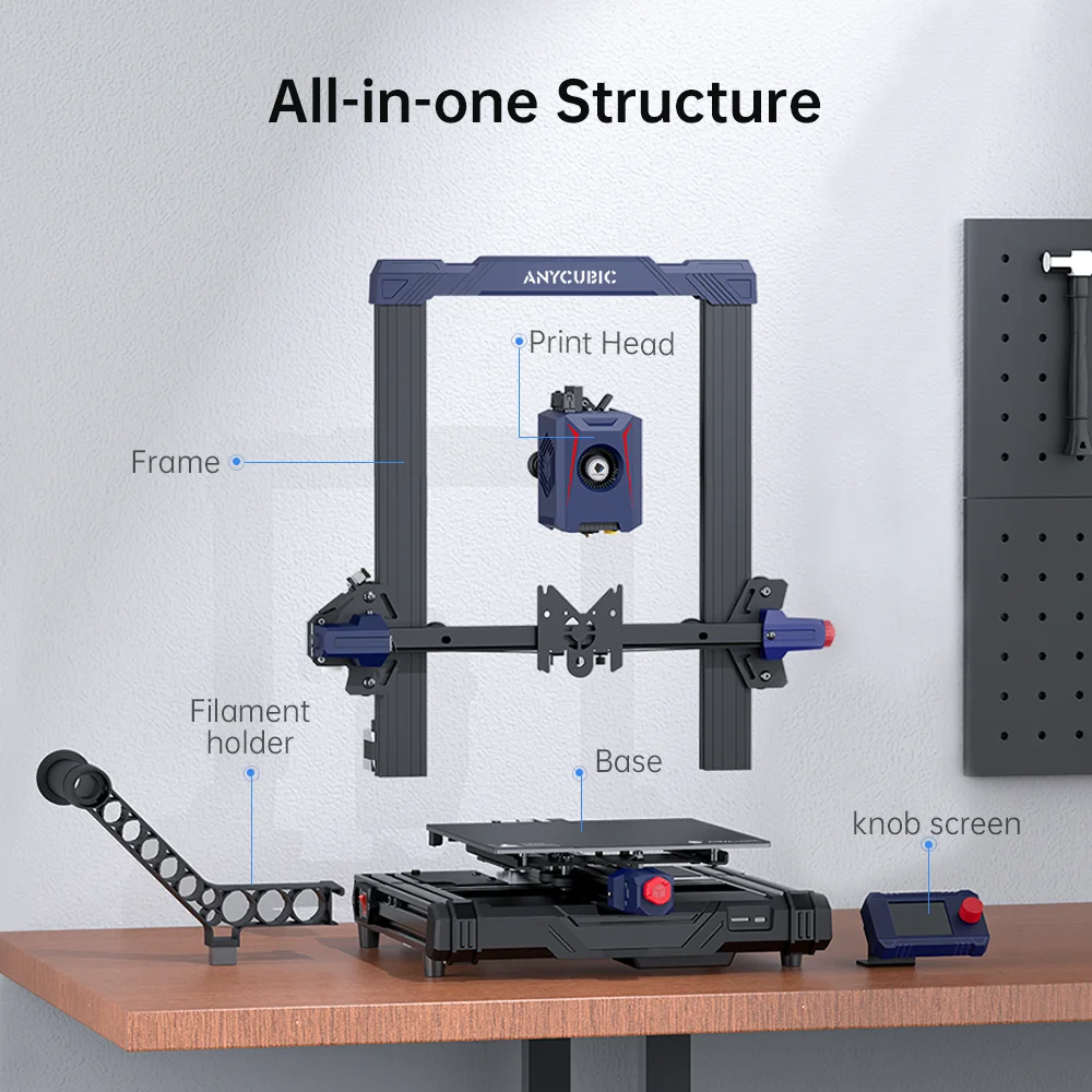 ANYCUBIC Kobra 2 Neo With 9.8in/s Print Speed High Speed FDM 3D Printer LeviQ 2.0 Auto-leveling 3D Printing