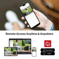 Système de caméra de sécurité ZOSI 1080P H.265+, kit DVR filaire 8 canaux, 2MP, vision nocturne IR, détection de mouvement, ensemble de vidéosurveillance 4