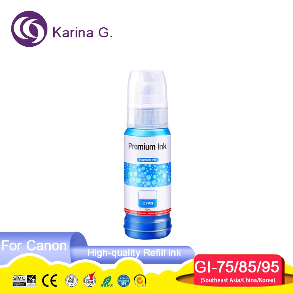 GI-75 GI-85 GI-95 GI75 GI85 Compatible Bottle Water Based Refill Pigment Ink for