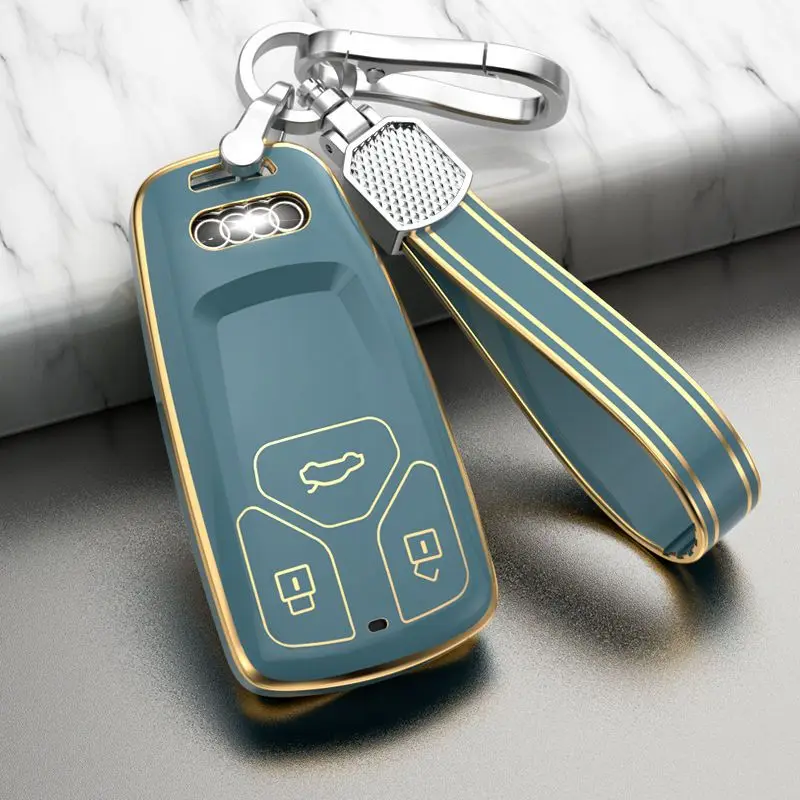 Car Key Case Cover Tpu Key Holder For Audi A3 A3l A4l A5 A6l A7 A8l Q2l
