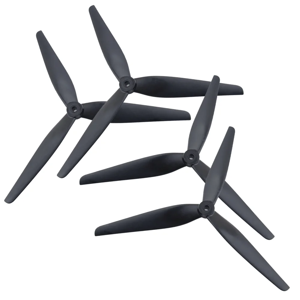 4PCS HQProp 10X4.5X3 10inch 3 blade/tri-blade Drones Propeller Light Grey (2CW + 2CCW) Poly Carbonate for FPV RC Drones