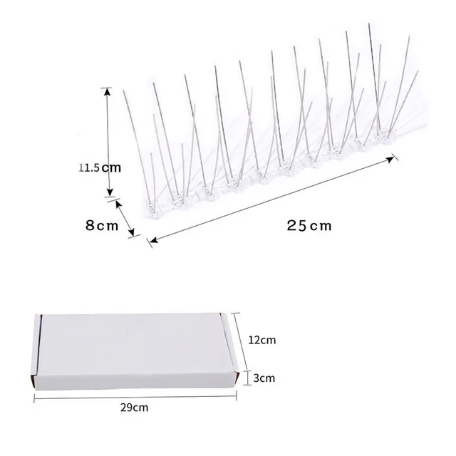Madár Tövis Műanyag Visszatelepítő És Galamb Tüskék Elrettentő 25 Cm-Es Rozsdamentes Acél Otthoni Ültetvény Erkély Ereszi Madárálló Tű - Image 6