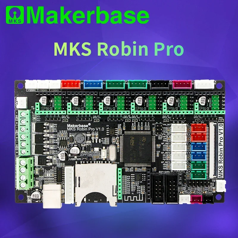 

Makerbase MKS Robin Pro Материнская плата для 3D-принтера, шестиосевая трехструйная Marlin2.0