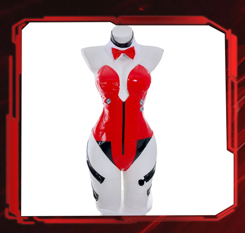 Asuka Bunny Girl Cosplay Kostüm - Roter Jumpsuit Uniform für Halloween 14 Asuka Bunny Girl Cosplay Kostüm - Roter Jumpsuit Uniform für Halloween 3