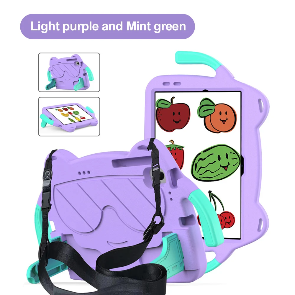 Children's Cartoon Tablet Cover with Dual-Angle Stand