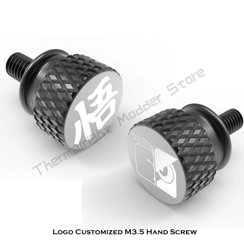 Personalizado Mão Aperte Passo Polegar Recartilhado M3.5 Parafuso 18 Logotipos pc Opcional Embelezar Parte Mod 11 Cores Pcs - Imagem 6