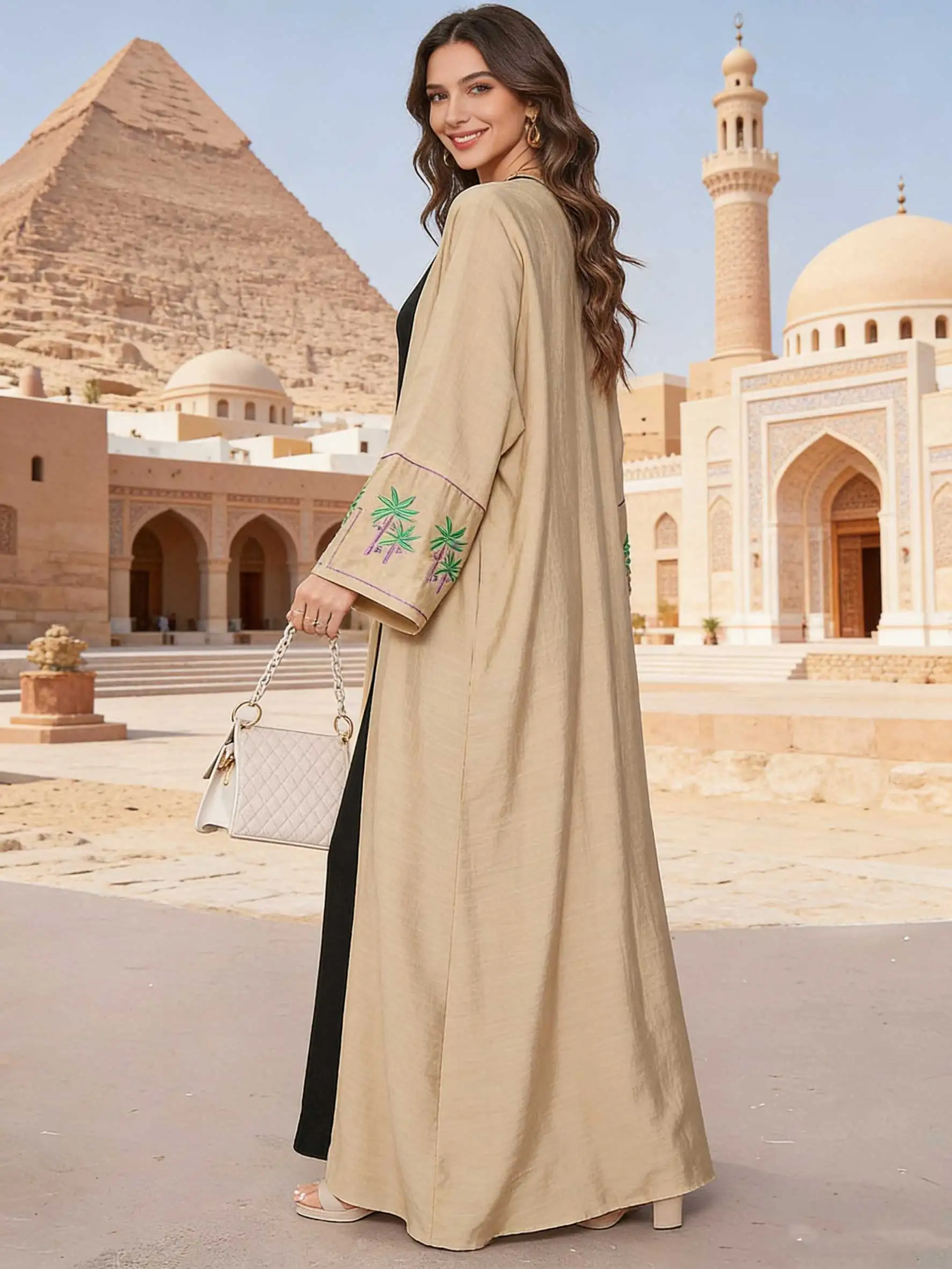 2026 حفلة سهرة رداء سترة عباية فستان طويل التطريز المرأة المسلمة المغربية قفطان جلابية الإسلام دبي خريف شتاء 2023