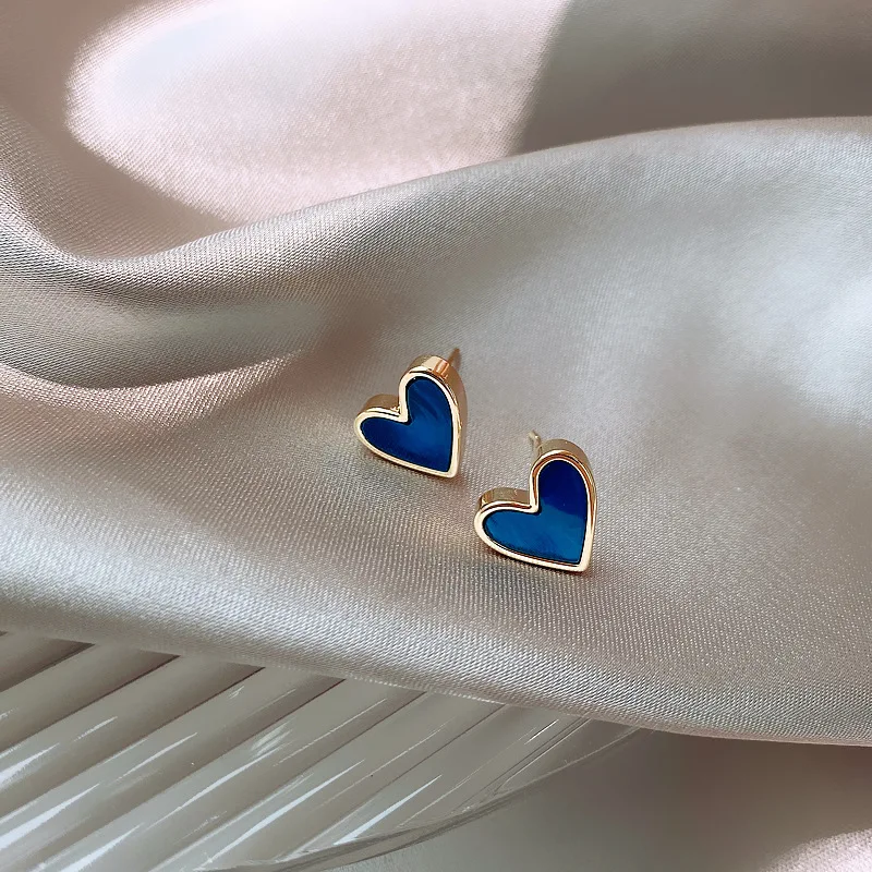 Süße süße Herz Ohrstecker für Frauen Mode kleine Liebe Herz Ohrring Hochzeit einfache Ohr Piercing Zubehör Schmuck – Detail 6