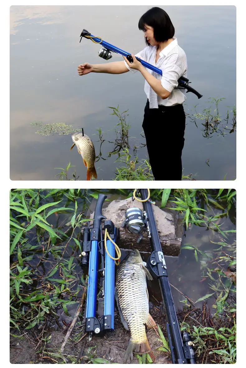 New fish shooting artifact with grip, long-range fishing rod,  high-precision laser, bow and arrow, full-automatic fishing gun.