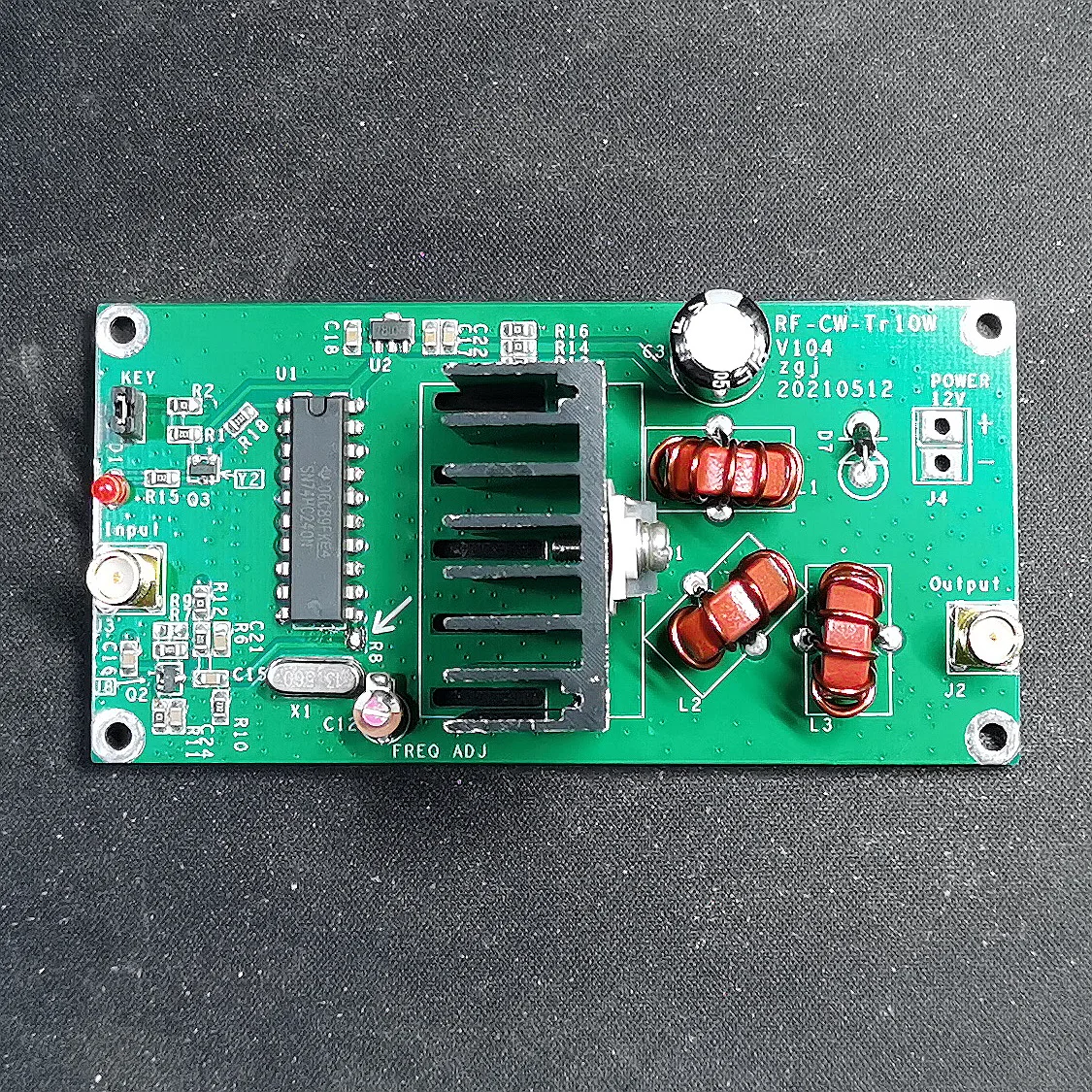 리튬 배터리로 구동되는 10W 13.56MHz QRP 라디오 CW 송신기 전력 증폭기