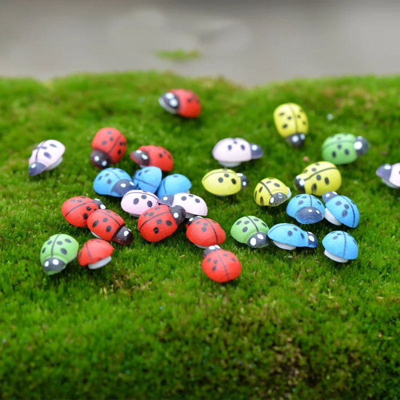 Ornament crafts miniature figurines resin ornaments miniature ornament resin crafts resin succulent crafts 100PCS cute resin crafts decorations miniature fairy gnome terrarium Christmas Xmas party garden gift