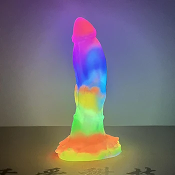 FAAK New Dragon Dildo With Suction Cup Knot Tiny Dog Penis For Beginners Vagina Stimulate Silicone Anal Sex Toy Fetish Products 5