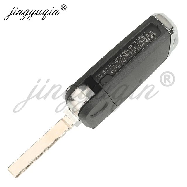 กุญแจรีโมทรถยนต์ jingyuqin 2G6959752 2G6959752D/AD 434MHz 5C/MQB49 สำหรับรถยนต์ VW T-Cross Polo 2017+ Skoda Golf Seat ระบบ Keyless Entry Go Fob 4