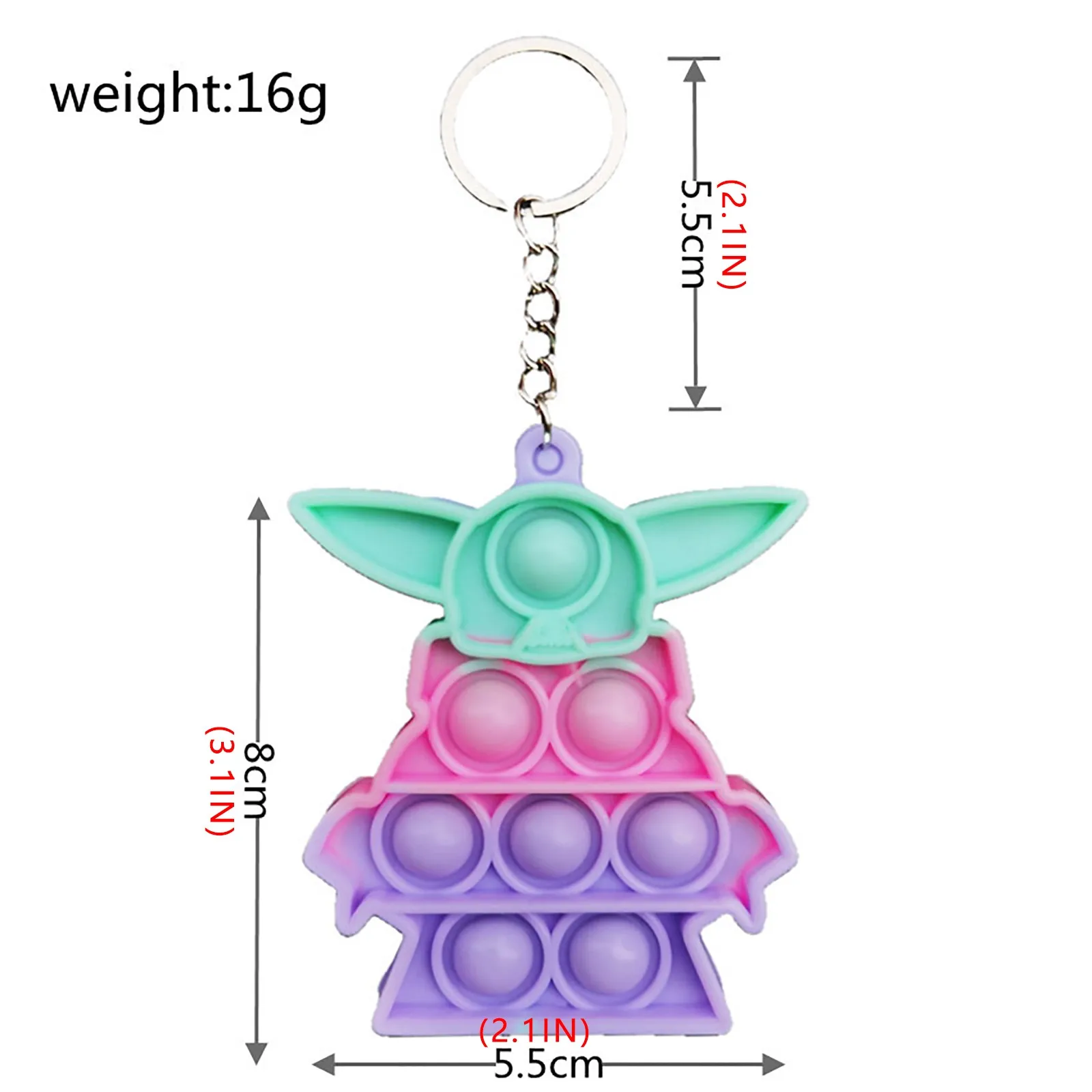 Mini Pops Simple Dimple Keychain Its Push Bubble Anxiety Sensory Fidget Toy Anti Stress Relief For Autism Adults Key Chain Toys squishy mesh ball Squeeze Toys