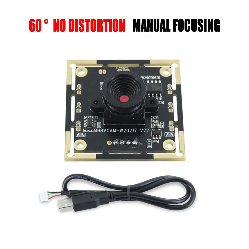 

2024 New OV9732 Camera Module Board 720P 1MP 60 Degree Adjustable Manual-focus MJPG/YUY2 for Face Recognition Projects L8S4