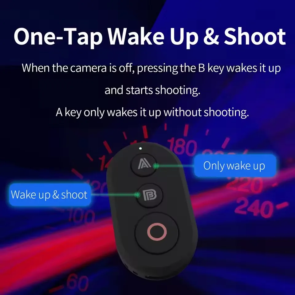Wireless Smart Bluetooth Remote Control For GoPro Insta360 X5 X4 Photography Shutter Release Button Controller For Camera Phone