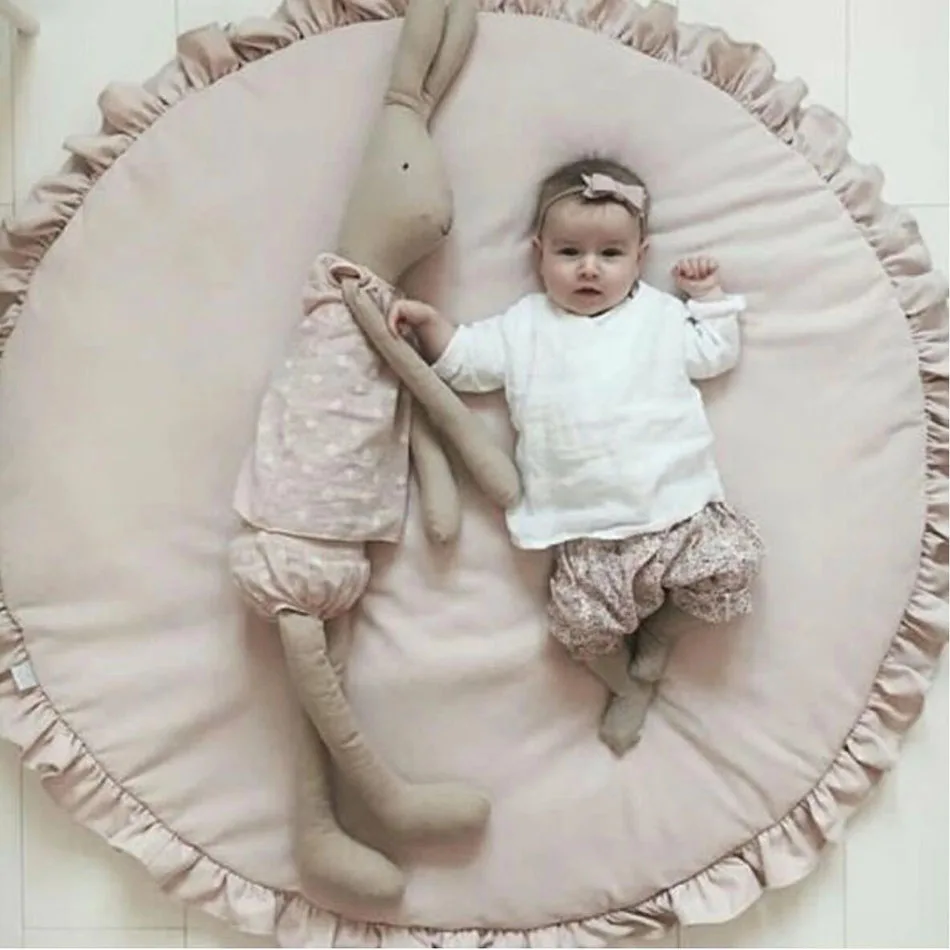 Nordic Baby Toys Kids Carpet Crawling Mat Cotton Baby Rugs Room Mats Baby Games Carpet Room Rugs Round Play Mats Baby Play Mat