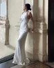 Modern Wedding Dresses Mermaid Sexy Customized Women Bride Dresses Halter Neck Elegant Bride Dress Long Wedding Party Gown 4