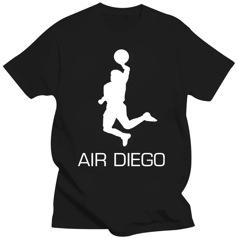 T-Shirt Air Diego Cotton-Maradona Hand Of God Word Cup Joke Novità Argentina