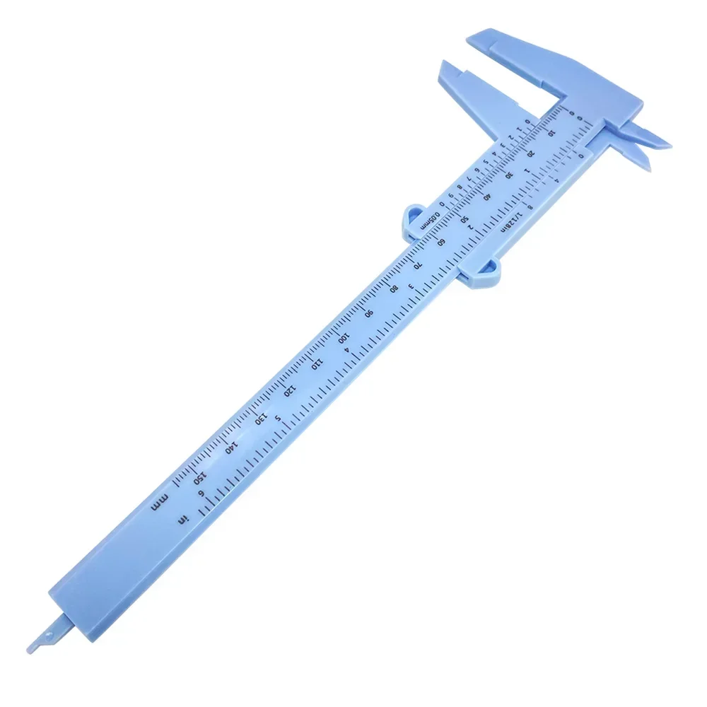 1pc Vernier Caliper 0-150mm Plastic Calipers Gauge Measuring Tools 150mm Vernier Caliper Aperture Depth Diameter Measure Tool