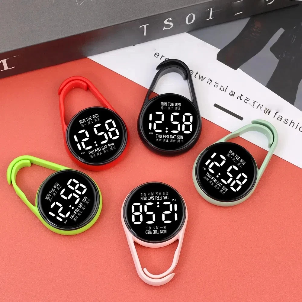 LED 전자식 휴대용 방수 포켓워치 포켓형 디지털 디스플레이 야광 포켓워치
