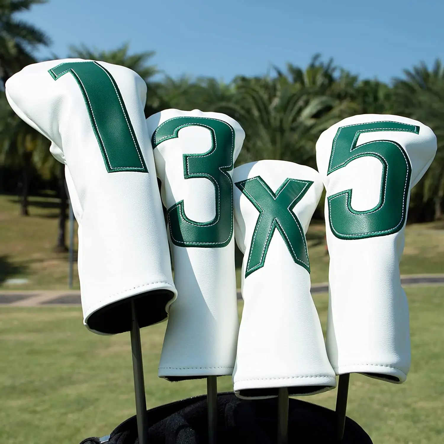 

Large Number Golf Headcovers for Driver, 3, 5 Woods and Hybrids - 6 Options for Different Needs, fits for All Brand (Golf Driver