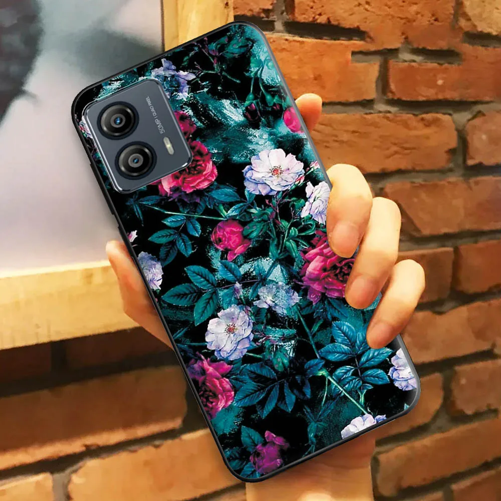 Custodia In Silicone Per Motorola Moto G73 - Design Spazzolato, Antiurto