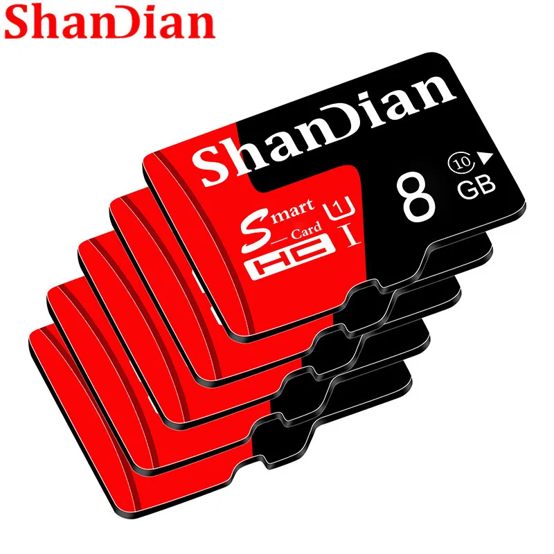 SHANDIAN 메모리 카드, 256GB 스마트 SD 카드, 512GB 플래시 카드, 128GB 메모리, 마이크로 SD TF/SD 카드, 64GB 선물, 클래스 10 UHS-1, 32GB, 16GB