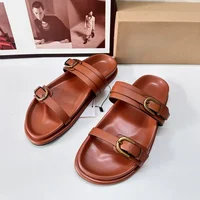 Chic Leopard Print Platform Sandal for Woman Classic Buckle Design Casual Thick Bottom Ladies Beach Shoes Open Toe Flat Footwear - Image 6