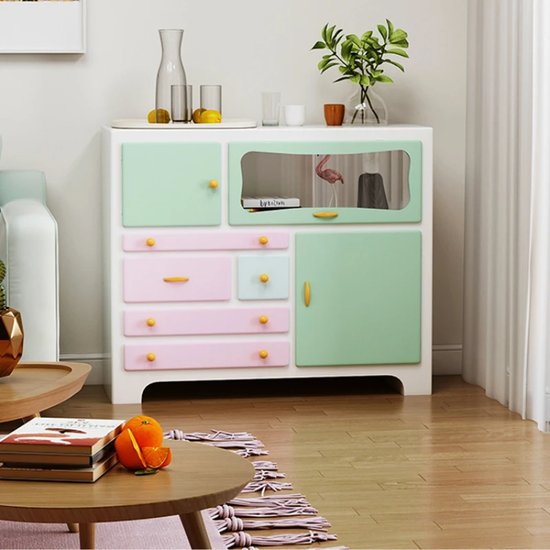 

Mainstay Closet Living Room Cabinets Buffet Kitchen Storage Shelf Curio Coffee Cabinets Nordic Designer Cajoneras Room Decors