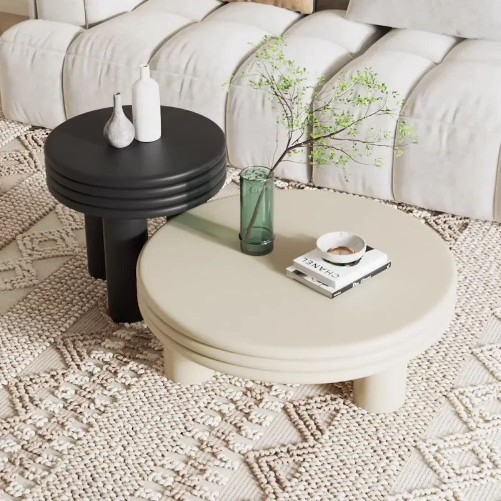 

Round Salon Coffee Table Balcony Modern Nordic Designer Sofa Side Table Italian Simple Free Shipping Mesa Living Room Furniture