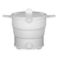 Folding Silicone Electric Kettle Travel Water Heating Boiler Noodles Soup Pot Food Cooker Hotpot Cooking Skillet 1