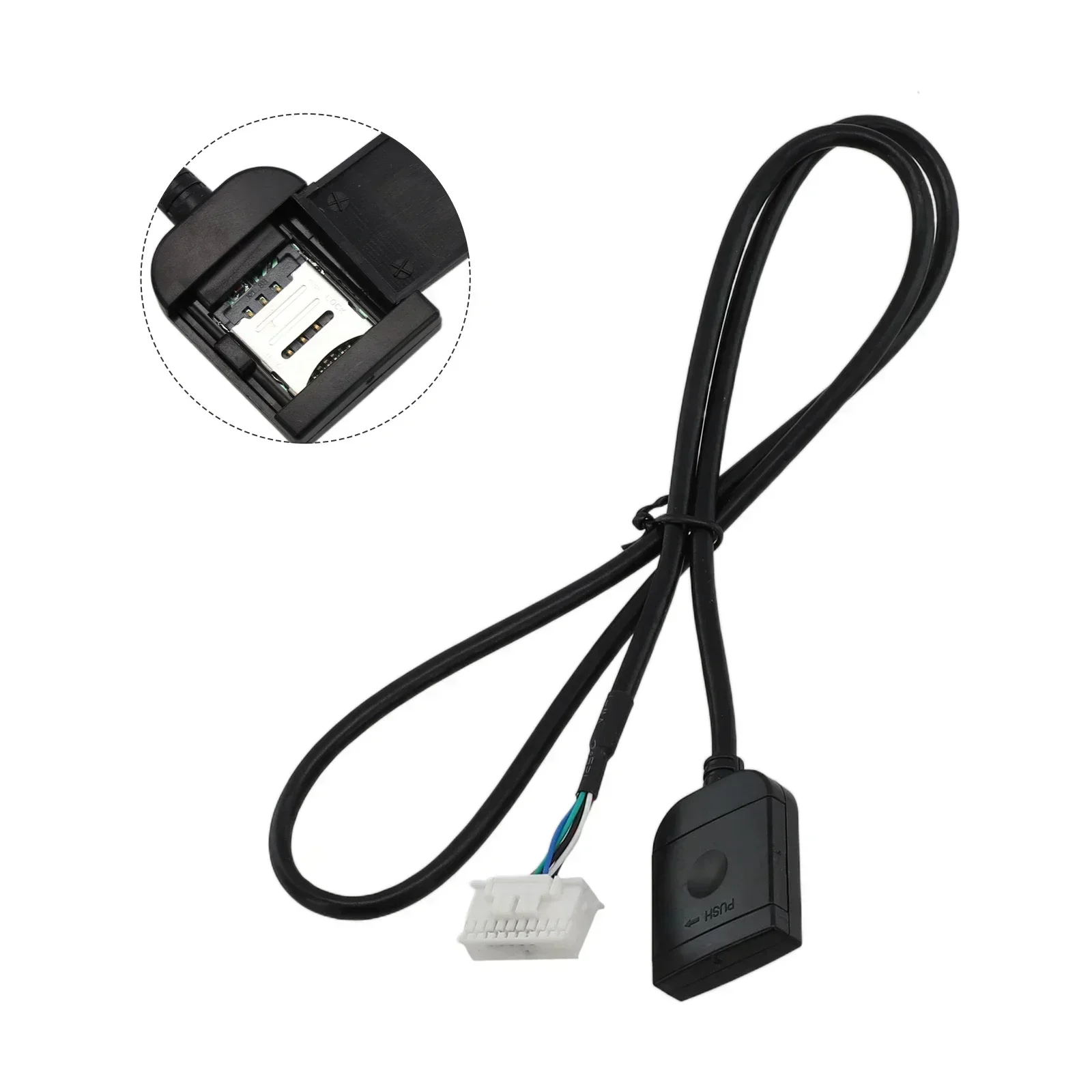 Sim Card Slot Adapter Radio Multimedia Gps 4G 20pin Cable Connector 12V Car Radio Player Car Accsesories car stereo accessories sim card slot adapter