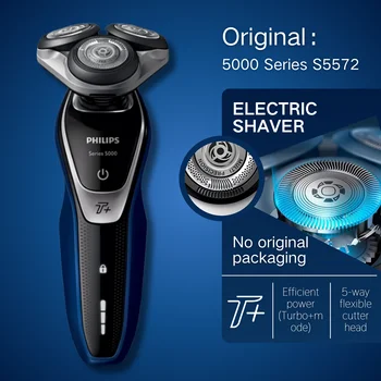 Philips Norelco Razor Shaver serie 5000 S5572, Wet & Dry, Nessuna confezione originale, Ricarica rapida, Sistema lama MultiPrecision 1