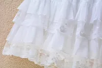 Short skirt white lace cake skirt skirt skirt female summer high waist thin a line skirt princess puffy skirt - Image 6