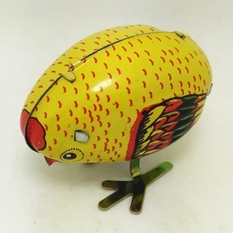 High Quality Wind Up Pecking Chick Model Toy Collectible Gift Classic Baby Toy Birthday Gift Wind Up Toys for Child Collectibles