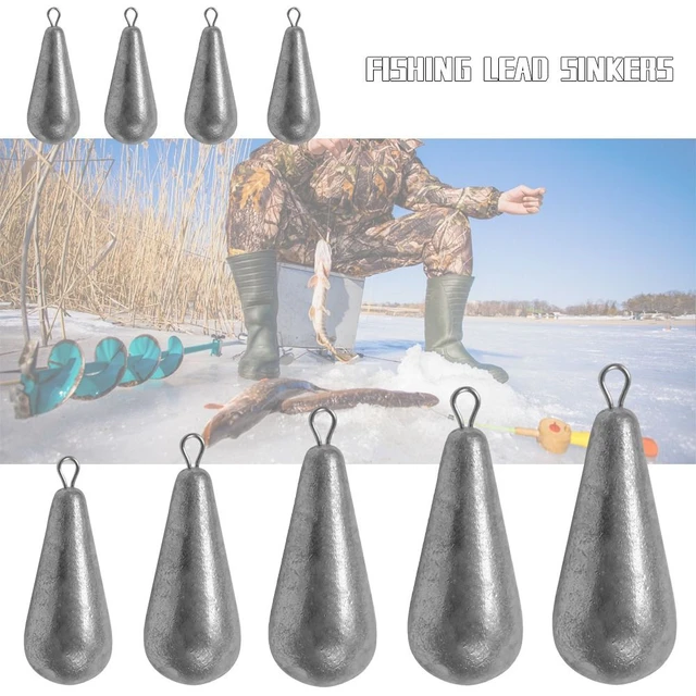 1/2/3/5pcs 20g-300g Fishing Lead Sinkers concave bottom tapering style Fishing  Weight Sinker Water Drop Lead fishing Weight - AliExpress