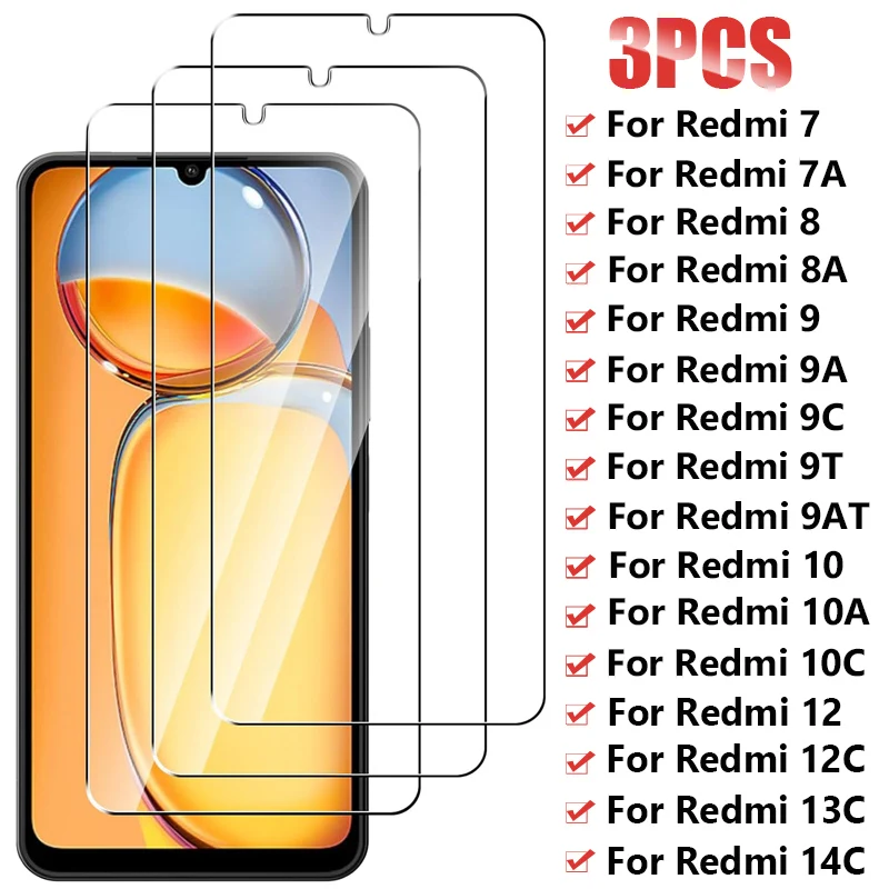 Premium Full Cover Tempered Glass Screen Protector Set - 3 Pack
