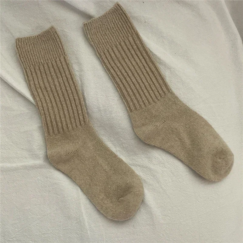 Cozy Wool Cashmere Thermal Socks - Women's Warm Crew Socks