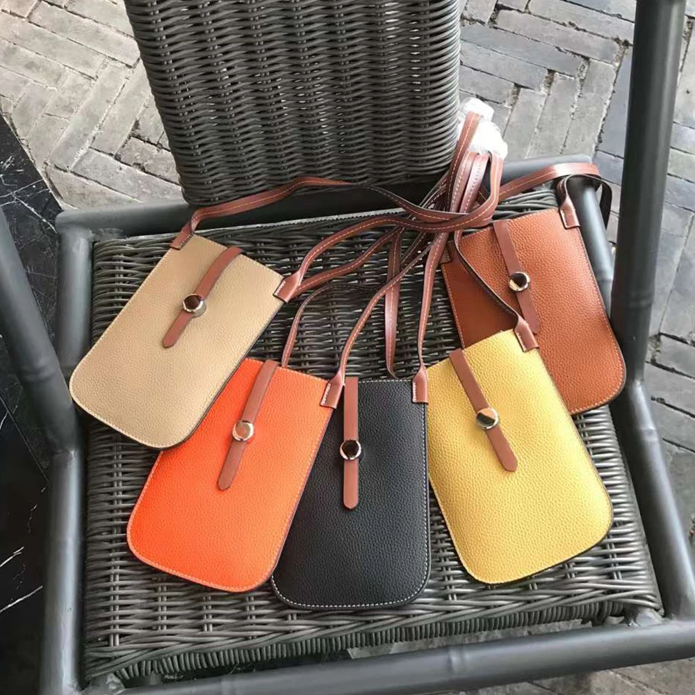 Berliner Bags Vintage Borsa A Tracolla Kim, Custodia Per Cellulare In Vera Pelle, Piccola Borsa Portafoglio Unisex - Marrone - Foto 10