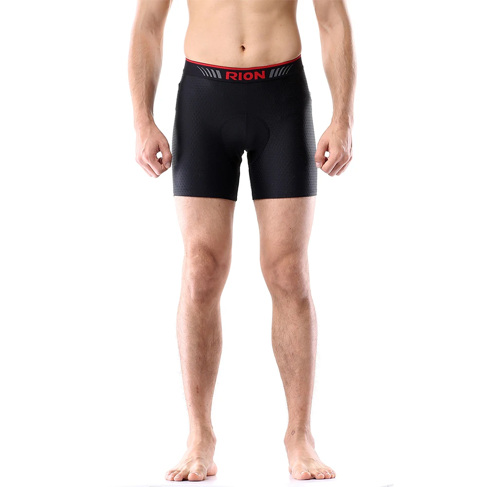 RION Men's Cycling Shorts MTB Downhill Cycling Underwear Pad Bike Pro Riding Clothing Ciclismo Shockproof Bicycles Underpants