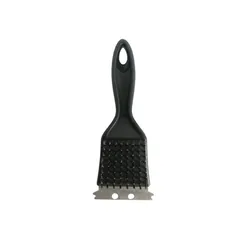 Stainless Steel Dual-Function Barbecue & Grill Cleaning Brush (Black)