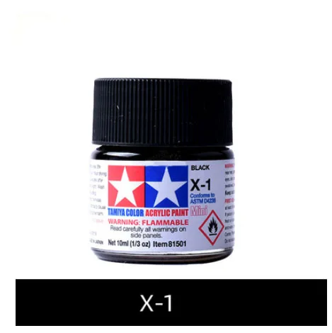 10ml Tamiya Water Soluble Acrylic Paints X1-X24 Gross Color Pigment For DIY  Military Tank Ship