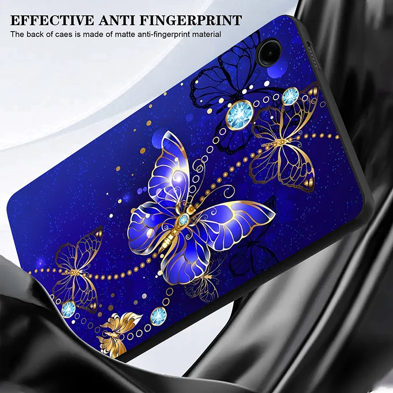 Silicone Protective Tablet Case - Black TPU Back Cover