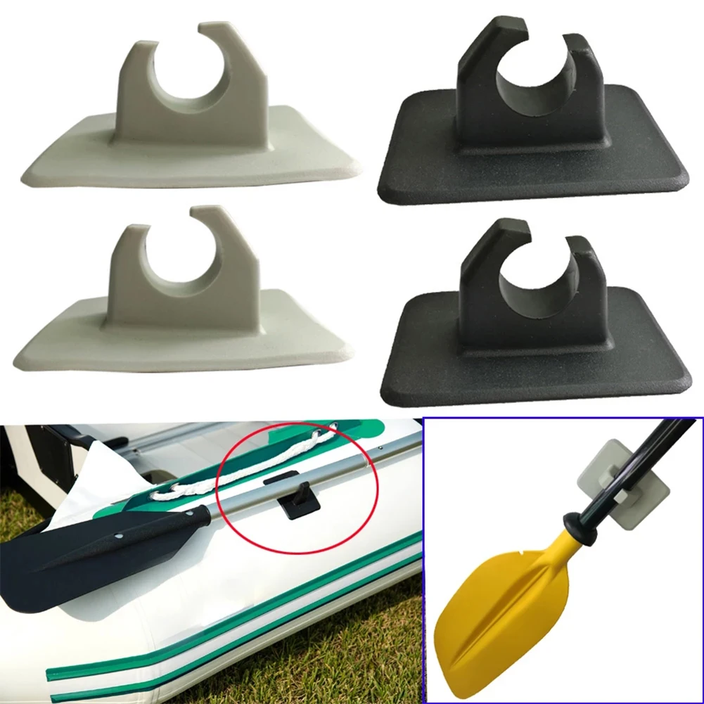 

1X PVC Inflatable Boat Paddle Clips Oar Rowing Pole Paddle Clip Holders Mount Patch For Rowing Boats Dinghy Kayak Accessories