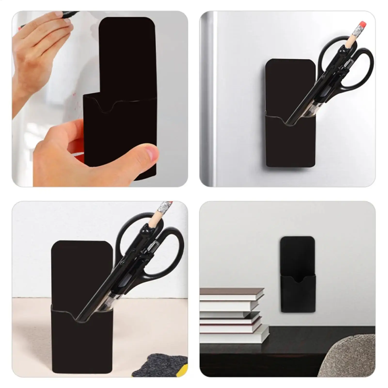 Magnet Pen Holder Magnetic Pen Cup Pencil Holder Fridge Storage Organizer Marker For Refrigerator Cabinet