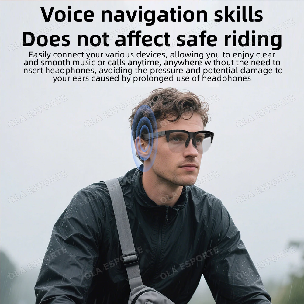 New Color change Smart Glasses Bluetooth Call Sunglasses Multi-functional Anti-Blue Light Sunglasses Wireless Headset Men Women