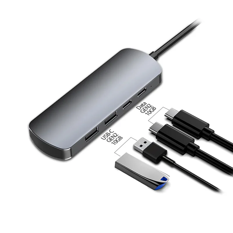 

Портативный компьютерный адаптер 4 в 1, 10 Гбит/с, Type-c, HDMI
