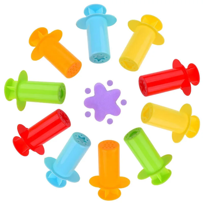 Dough Extruders Plasticine Molds Children DIY Handcraft Toys Accessories Multiple Shapes Model Play Dough Tools Kit Kids Gifts — view 2