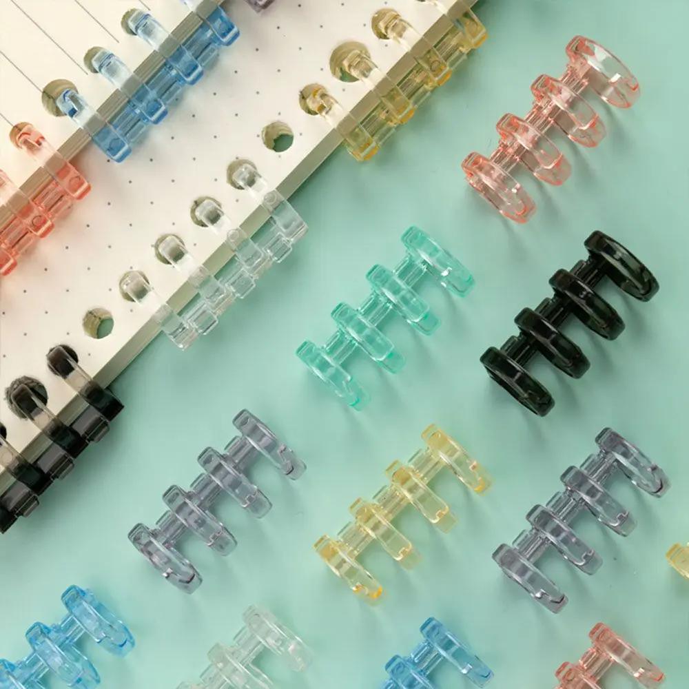 

4-Ring Binding Spines Combs Loose Leaf Binder Book Rings For Notebook Planners Travel Diary Photo Album Expansion Discs Ring